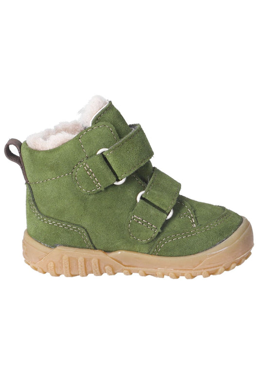 Pepino Stiefelette Leder Grün Warmfutter
