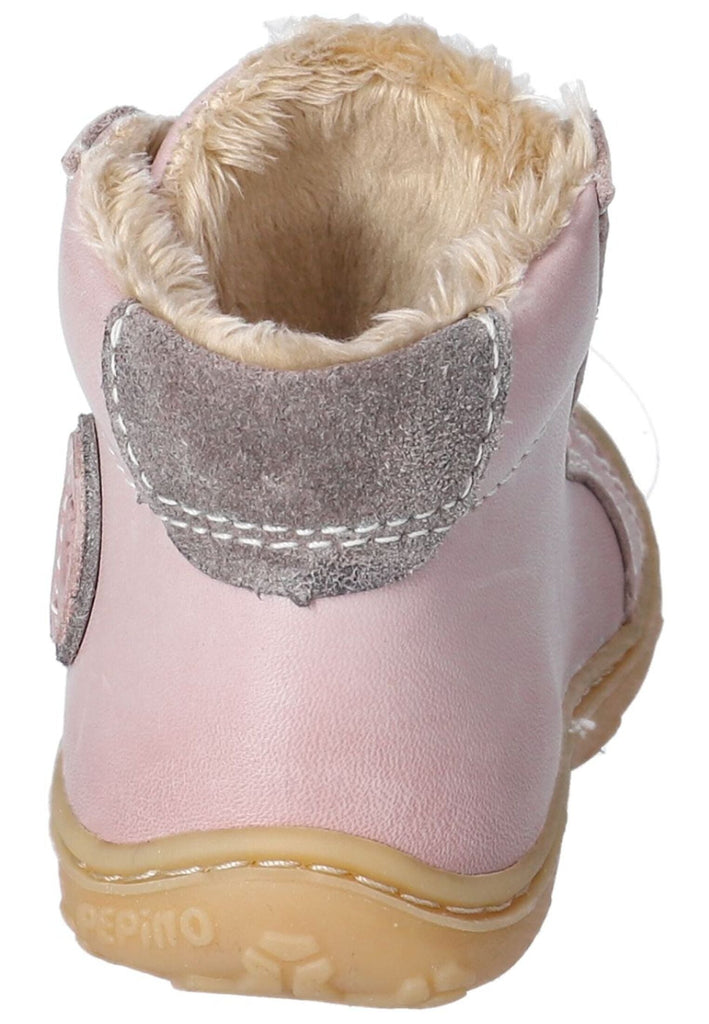 Pepino Stiefelette Leder Hellrosa Warmfutter