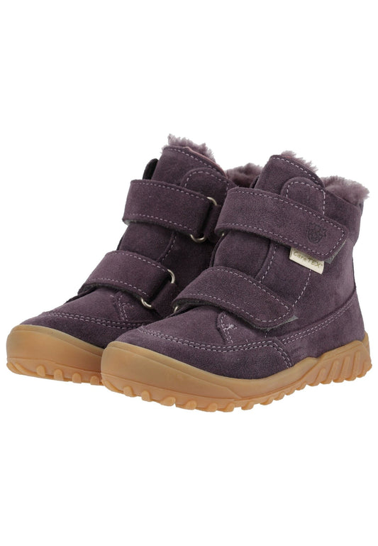 Pepino Stiefelette Leder Lila Warmfutter