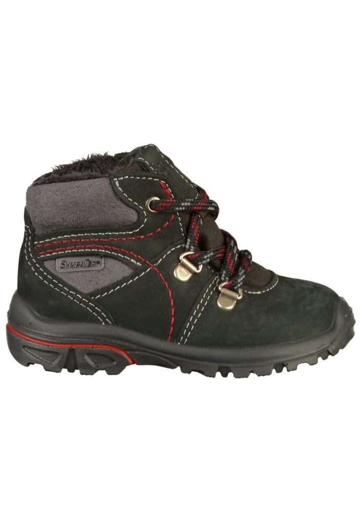 Pepino Stiefelette Leder/Mesh Schwarz/Grau