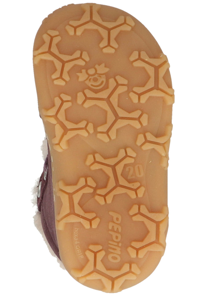 Pepino Stiefelette Leder Pflaume Warmfutter