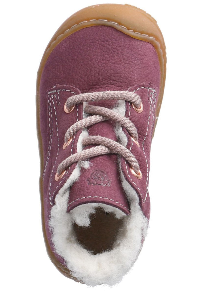 Pepino Stiefelette Leder Pflaume Warmfutter