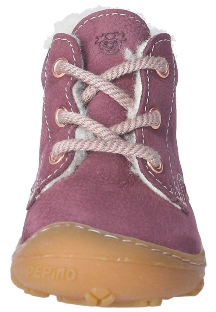 Pepino Stiefelette Leder Pflaume Warmfutter