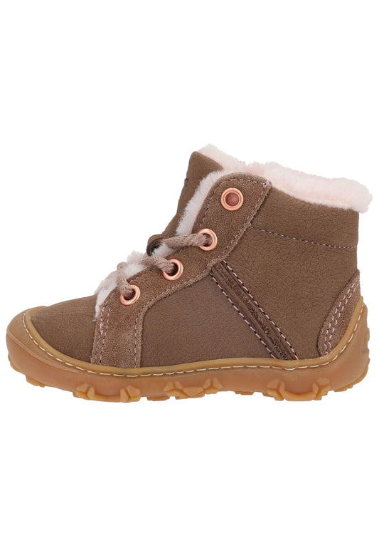 Pepino Stiefelette Leder Schoko Warmfutter