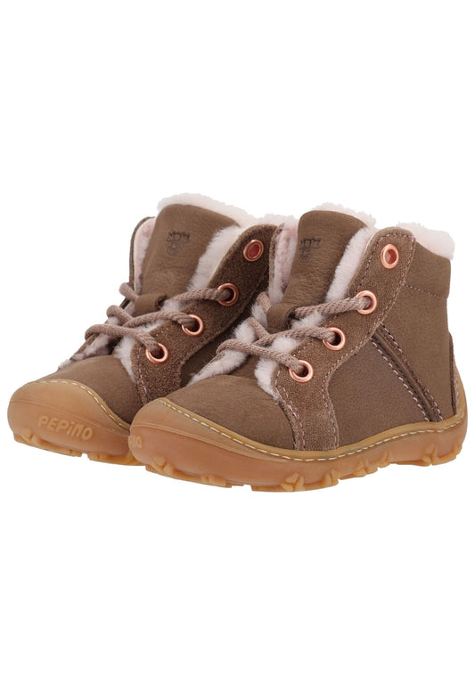 Pepino Stiefelette Leder Schoko Warmfutter