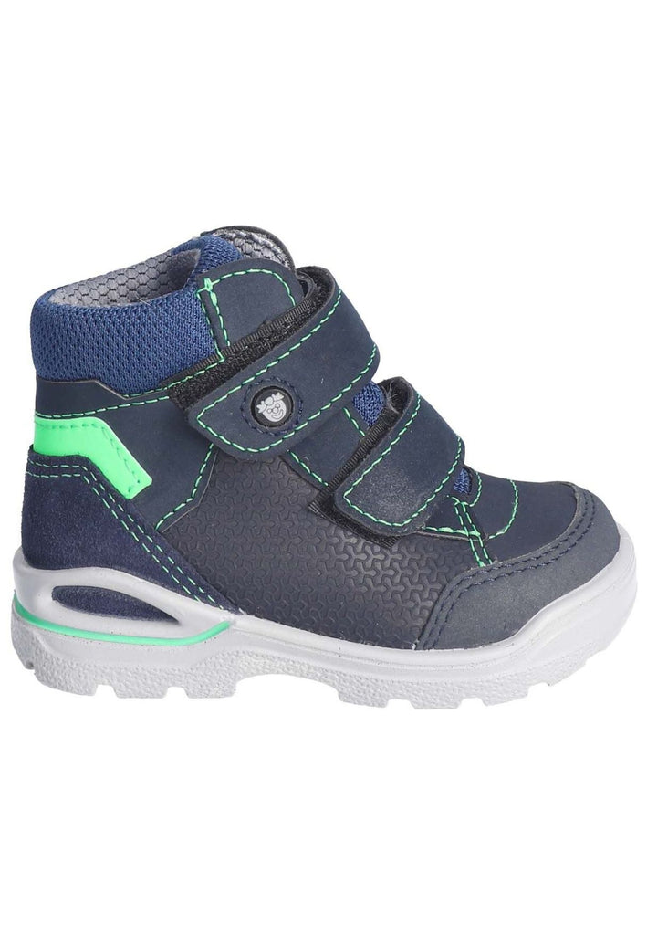 Pepino Stiefelette Leder/Synthetik Dunkelblau Warmfutter