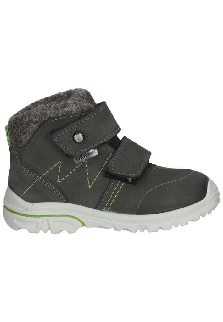 Pepino Stiefelette Leder/Synthetik Grau/Grün Warmfutter