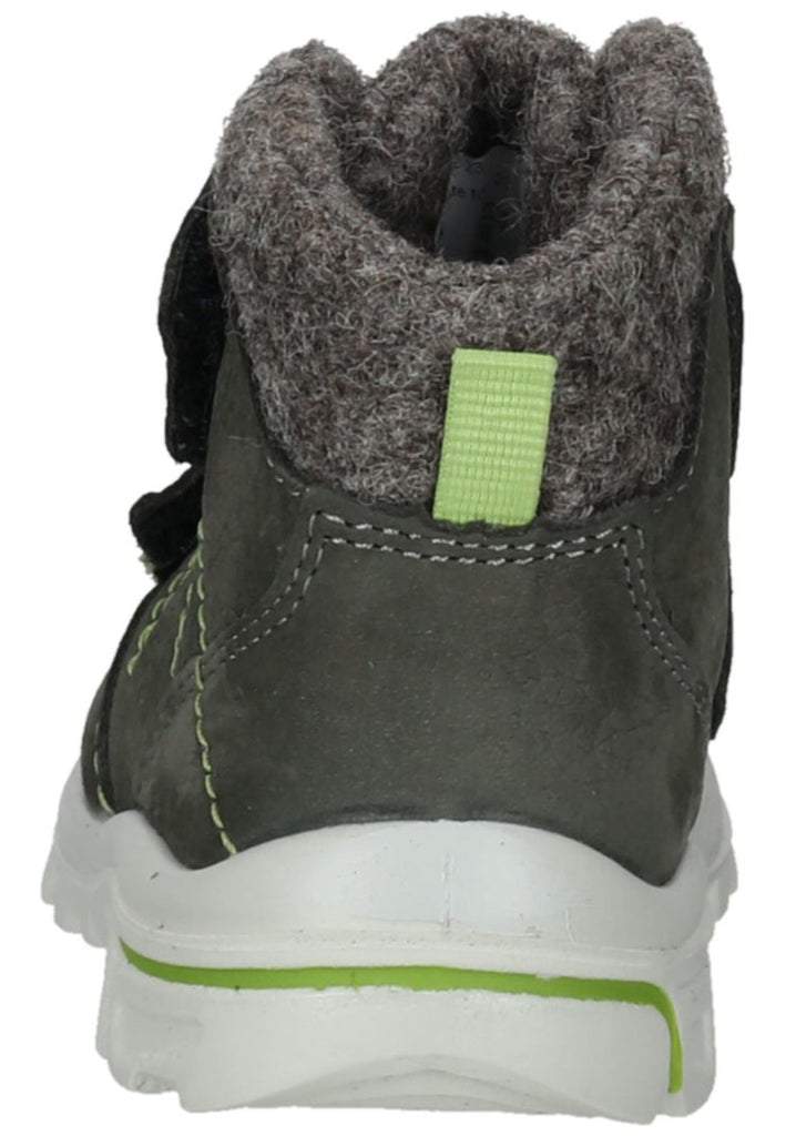 Pepino Stiefelette Leder/Synthetik Grau/Grün Warmfutter