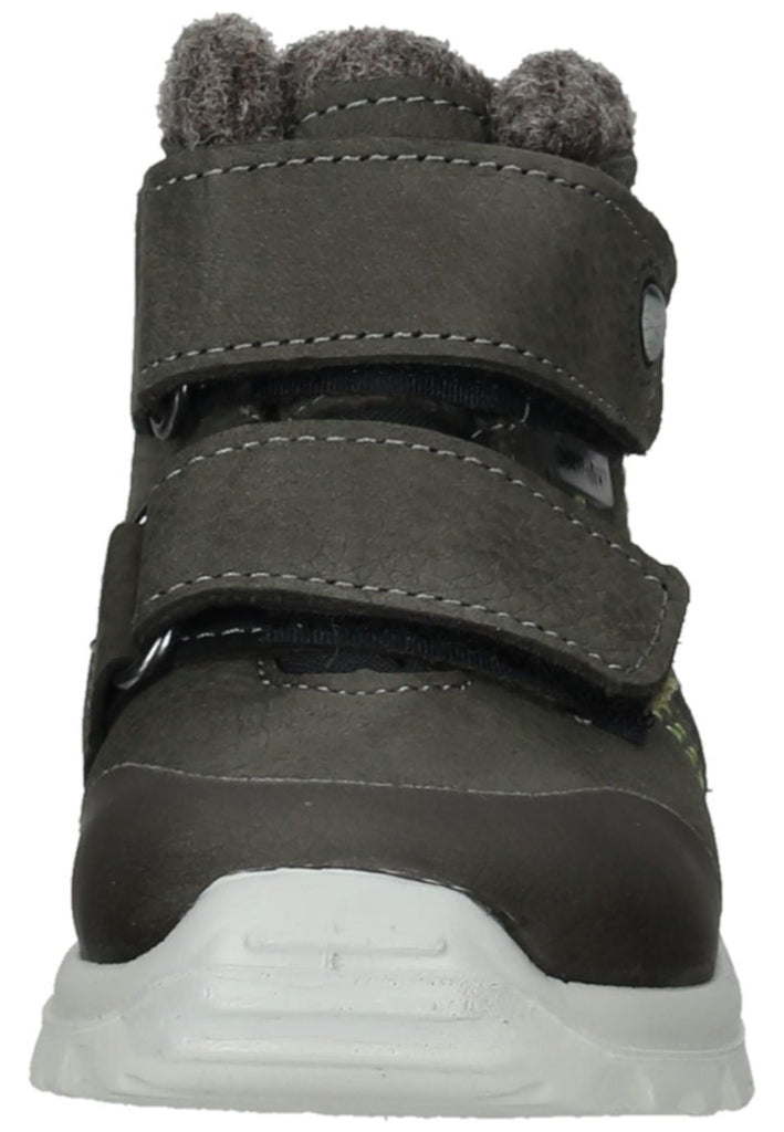 Pepino Stiefelette Leder/Synthetik Grau/Grün Warmfutter