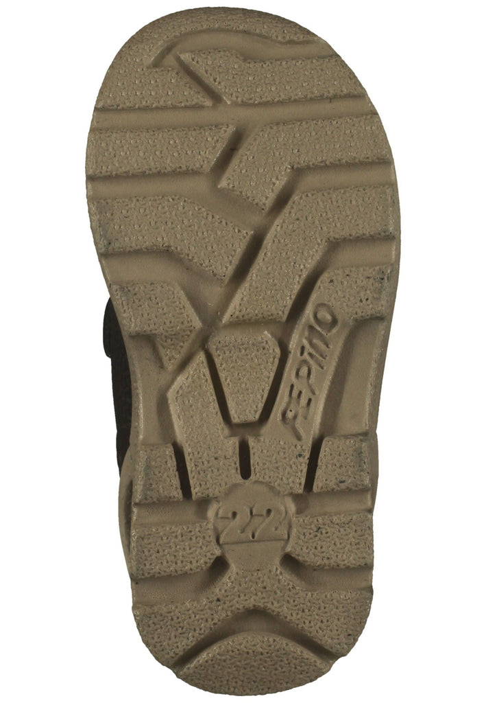 Pepino Stiefelette Leder/Synthetik Grau Warmfutter