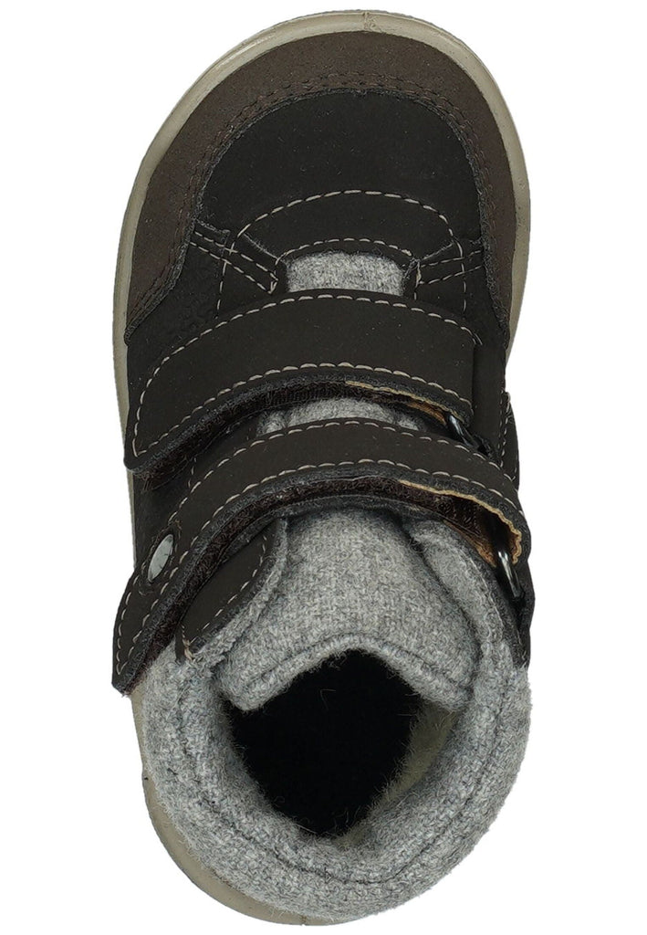 Pepino Stiefelette Leder/Synthetik Grau Warmfutter