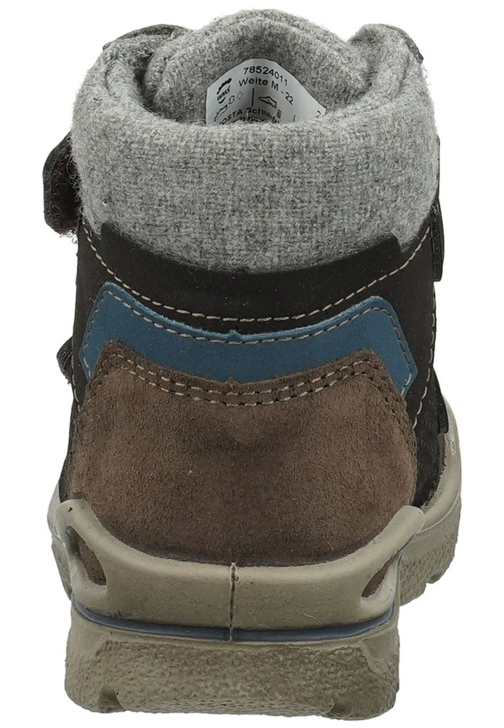 Pepino Stiefelette Leder/Synthetik Grau Warmfutter