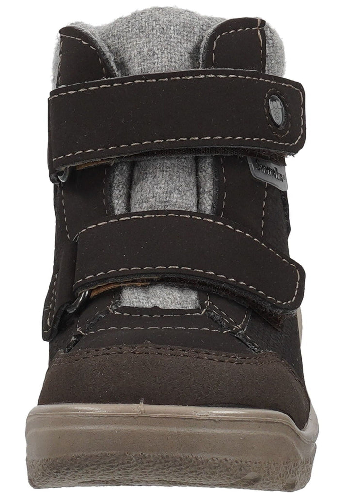 Pepino Stiefelette Leder/Synthetik Grau Warmfutter