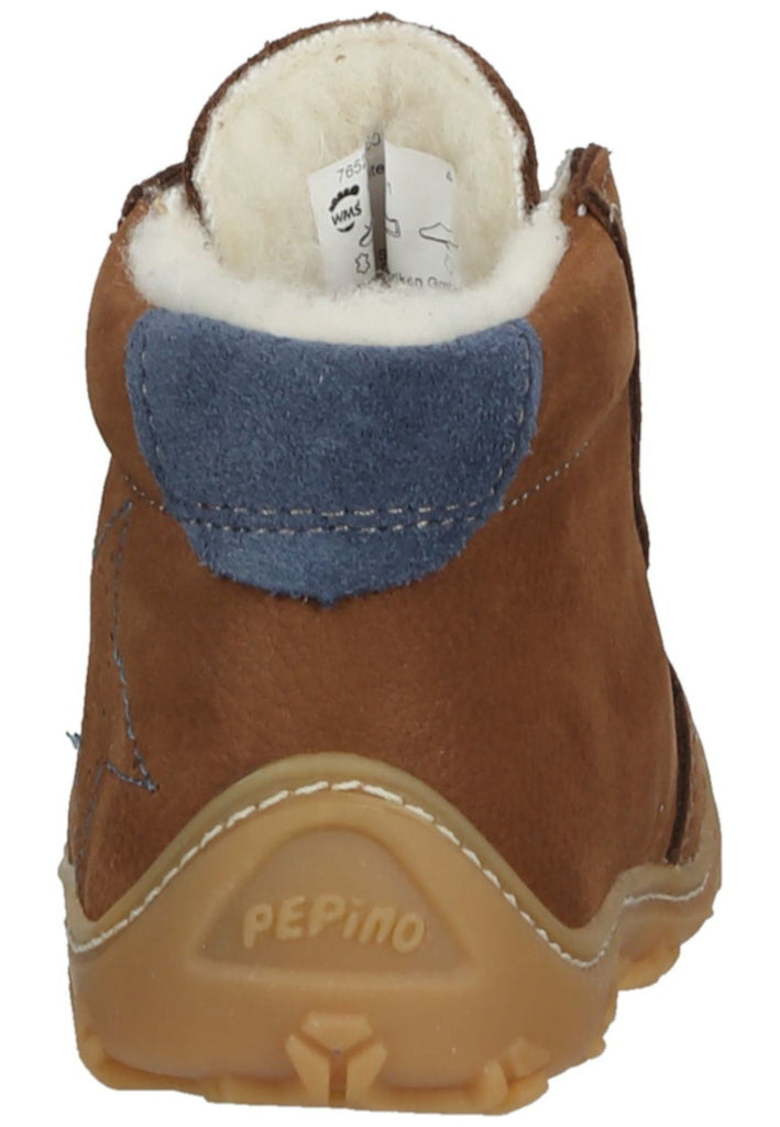 Pepino Stiefelette Leder/Textil Curry Warmfutter