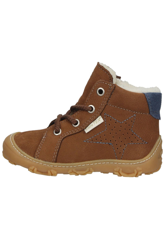 Pepino Stiefelette Leder/Textil Curry Warmfutter