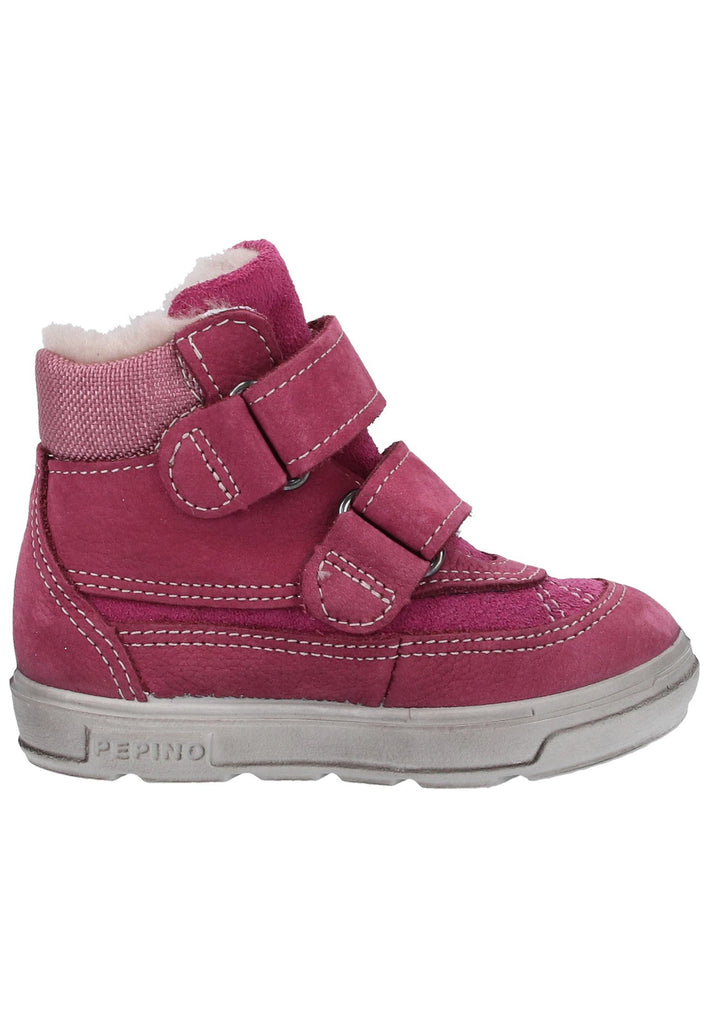 Pepino Stiefelette Leder/Textil Fuchsia Warmfutter
