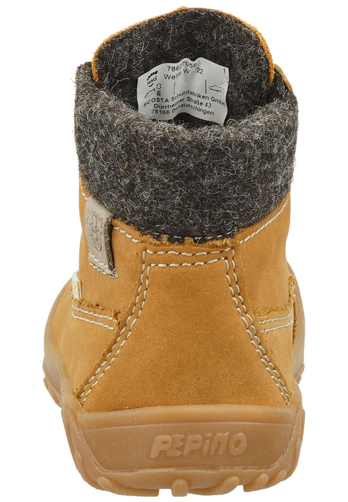 Pepino Stiefelette Leder/Textil Gelb