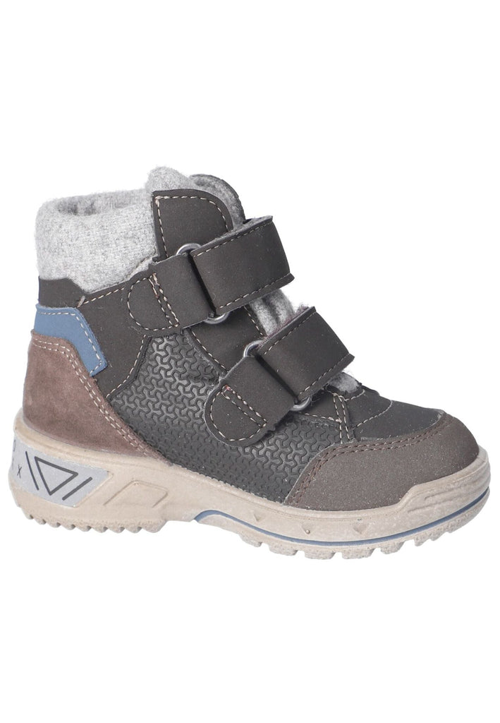 Pepino Stiefelette Leder/Textil Grau/Braun Warmfutter