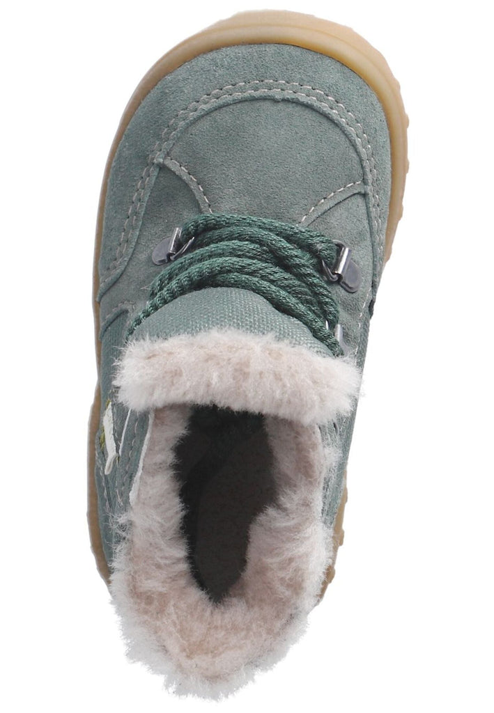 Pepino Stiefelette Leder/Textil Grün/Gelb Warmfutter