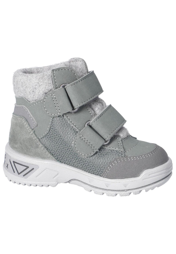 Pepino Stiefelette Leder/Textil Grün/Grau Warmfutter