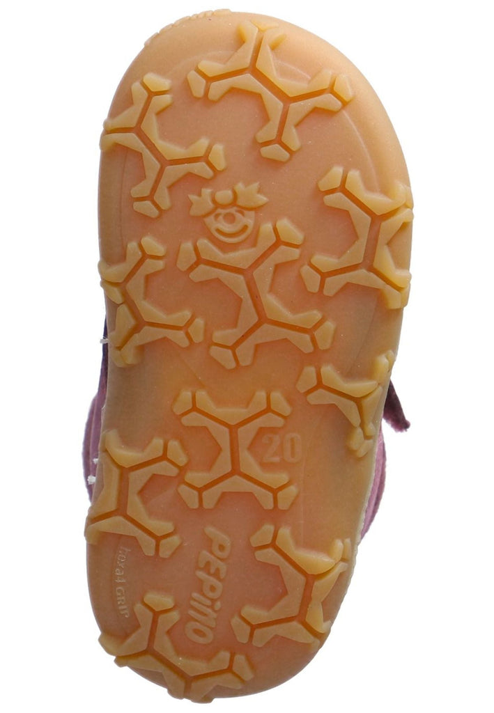 Pepino Stiefelette Leder/Textil Pflaume Warmfutter