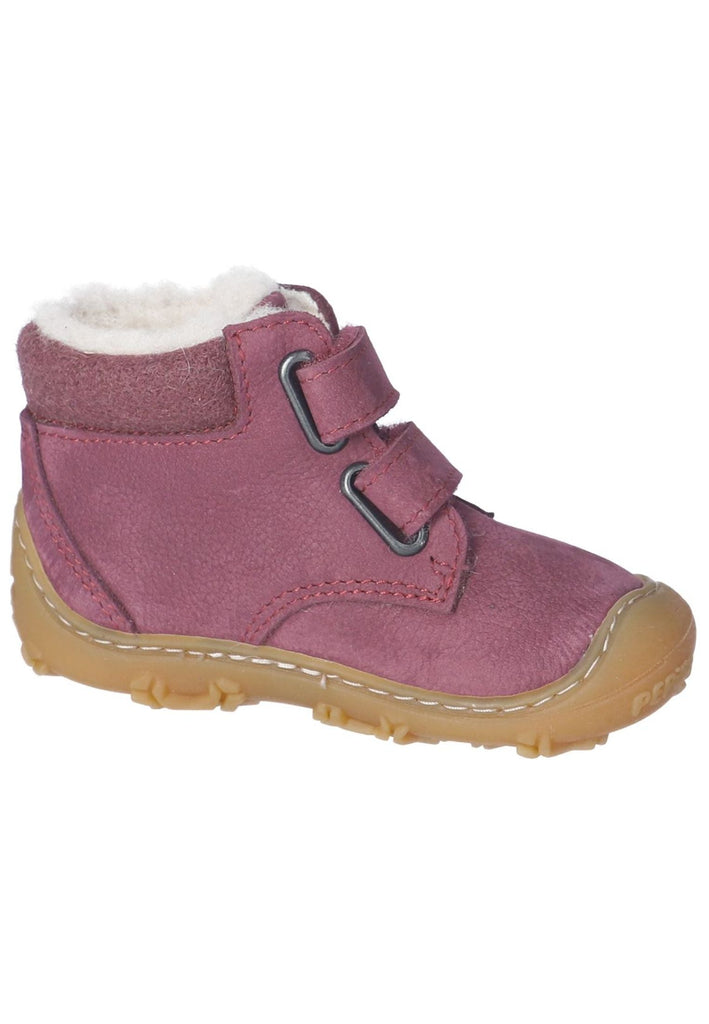 Pepino Stiefelette Leder/Textil Pflaume Warmfutter