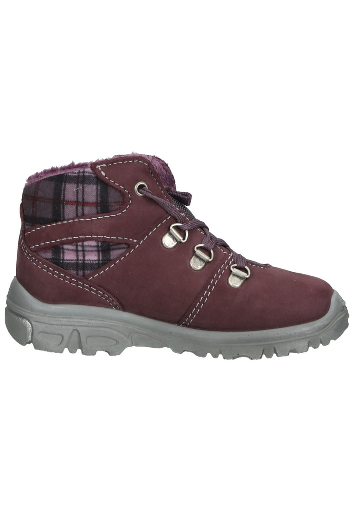 Pepino Stiefelette Leder/Textil Pflaume Warmfutter