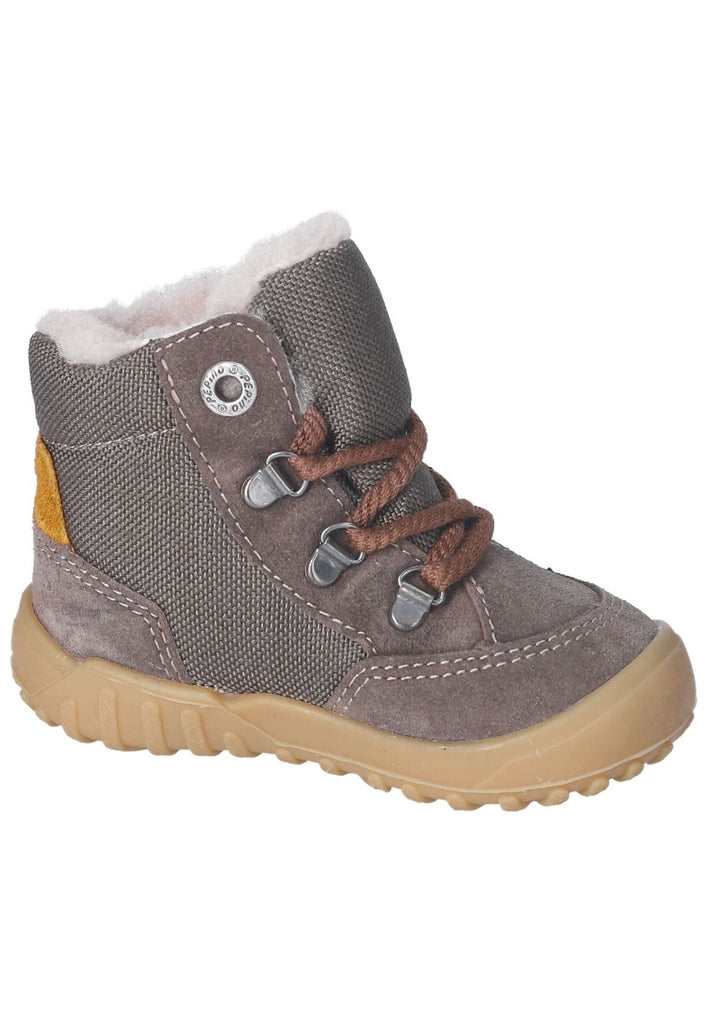 Pepino Stiefelette Leder/Textil Schoko Warmfutter