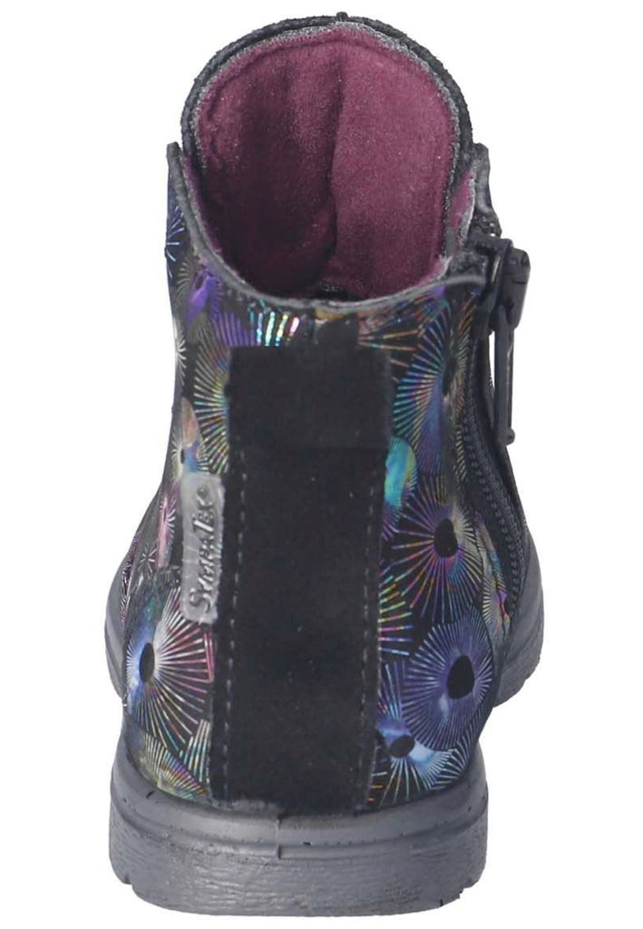 Pepino Stiefelette Leder/Textil Schwarz Multi