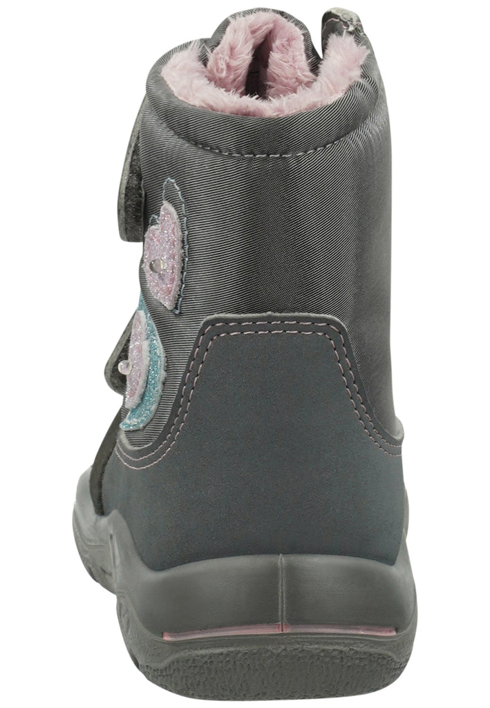Pepino Stiefelette Lederimitat Graphit Warmfutter