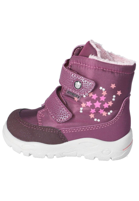 Pepino Stiefelette Lederimitat Merlot Warmfutter