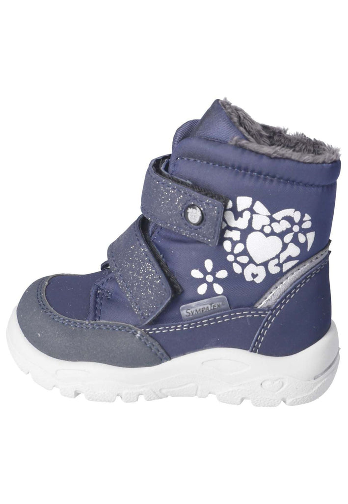 Pepino Stiefelette Lederimitat/Textil Dunkelblau Warmfutter