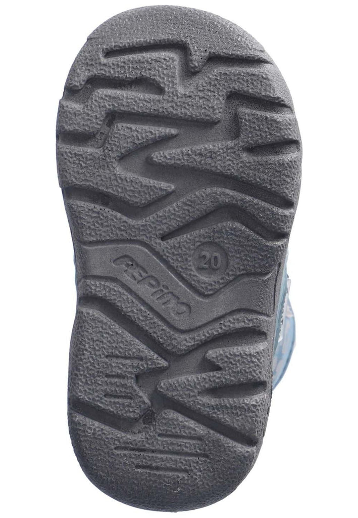 Pepino Stiefelette Lederimitat/Textil Hellblau Warmfutter