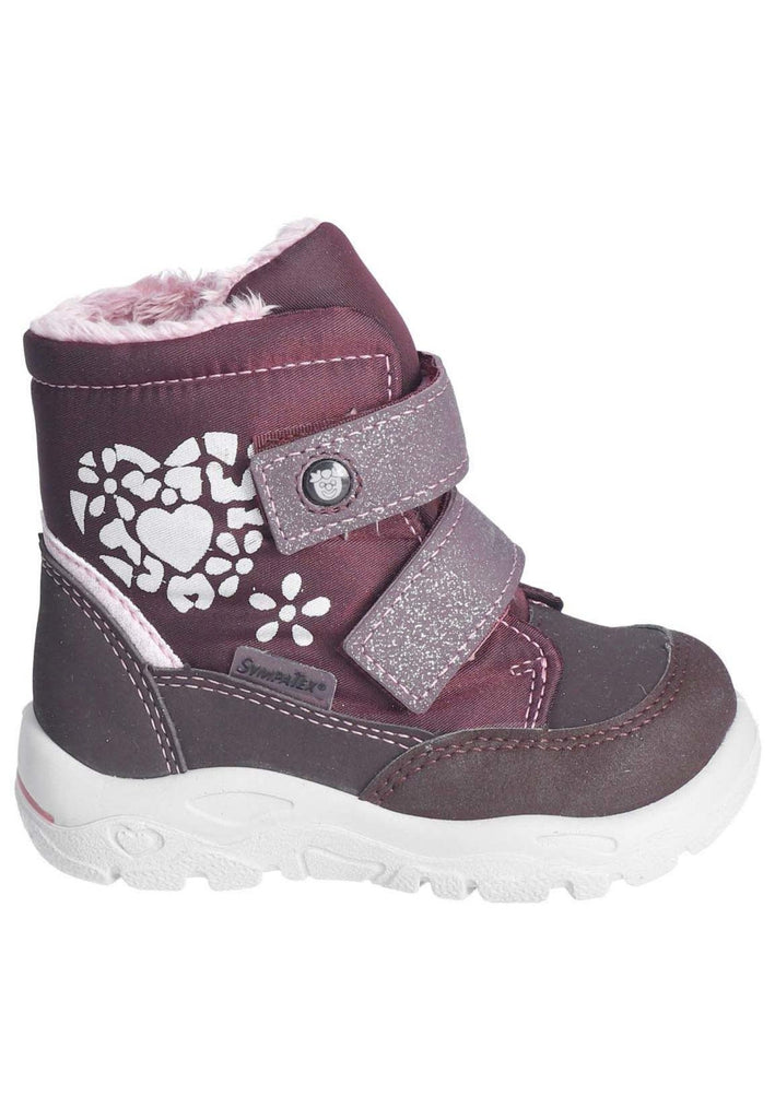 Pepino Stiefelette Lederimitat/Textil Violett Warmfutter