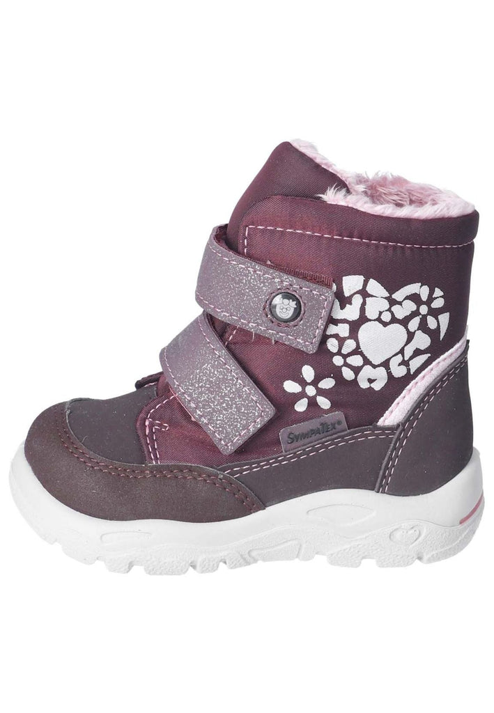 Pepino Stiefelette Lederimitat/Textil Violett Warmfutter