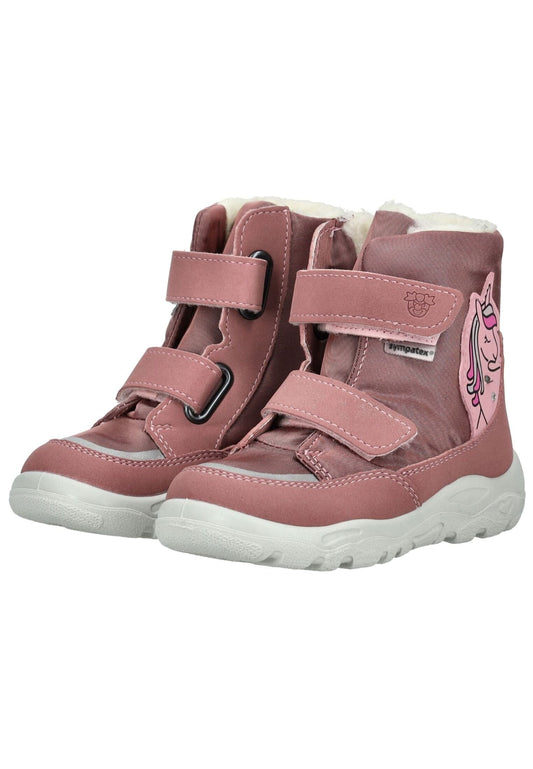Pepino Stiefelette Synthetik/Textil Rosa Warmfutter