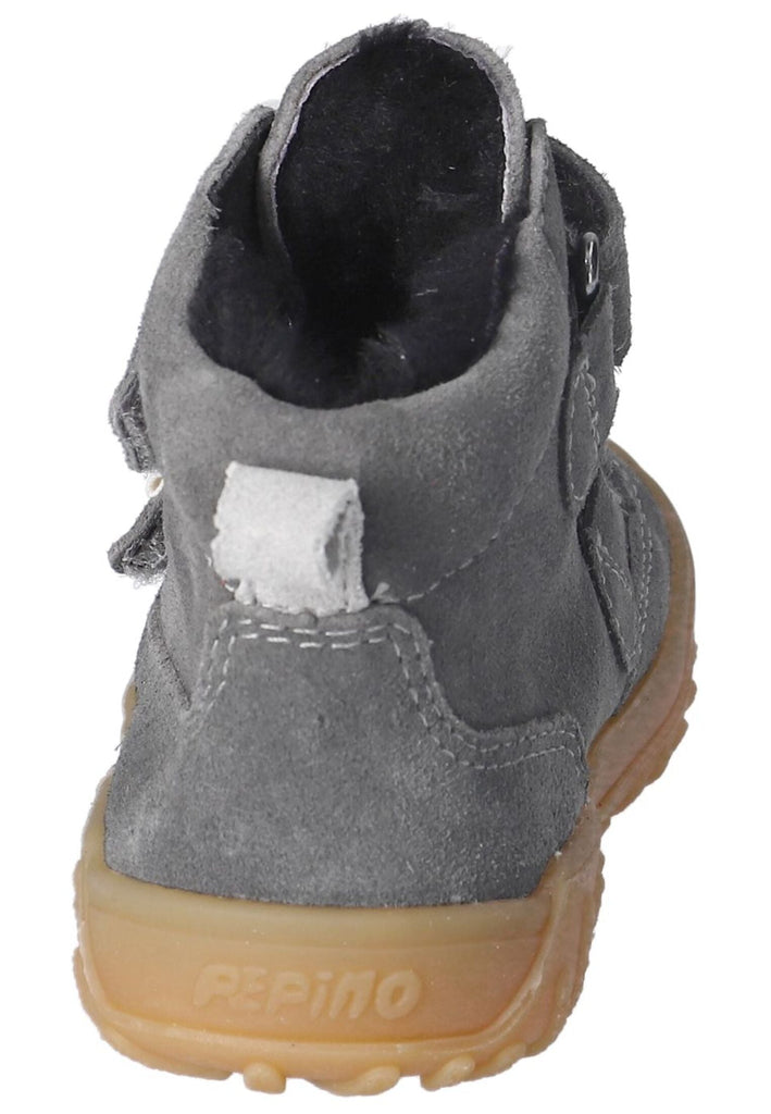 Pepino Stiefelette Veloursleder Carbon Warmfutter
