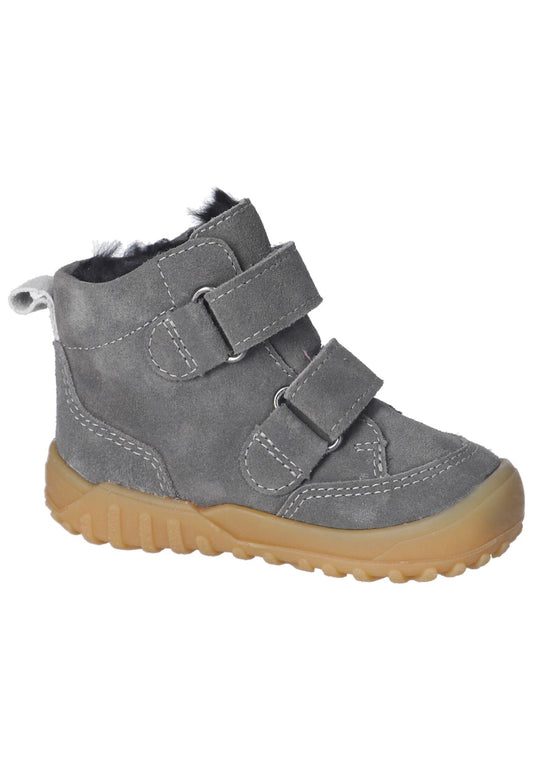 Pepino Stiefelette Veloursleder Carbon Warmfutter