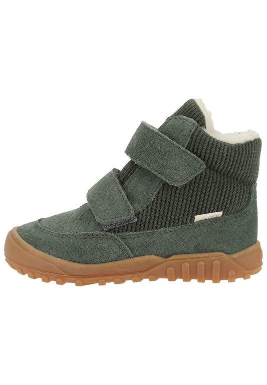 Pepino Stiefelette Veloursleder Sage Warmfutter