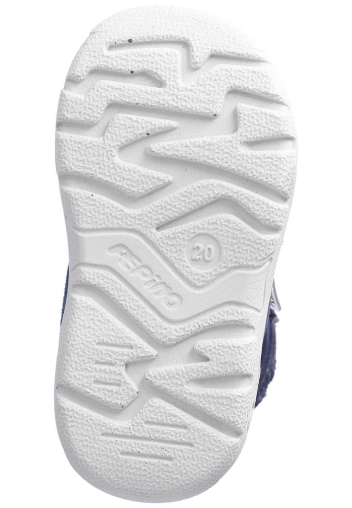 Pepino Stiefelette Veloursleder/Textil Blau/Multi Warmfutter