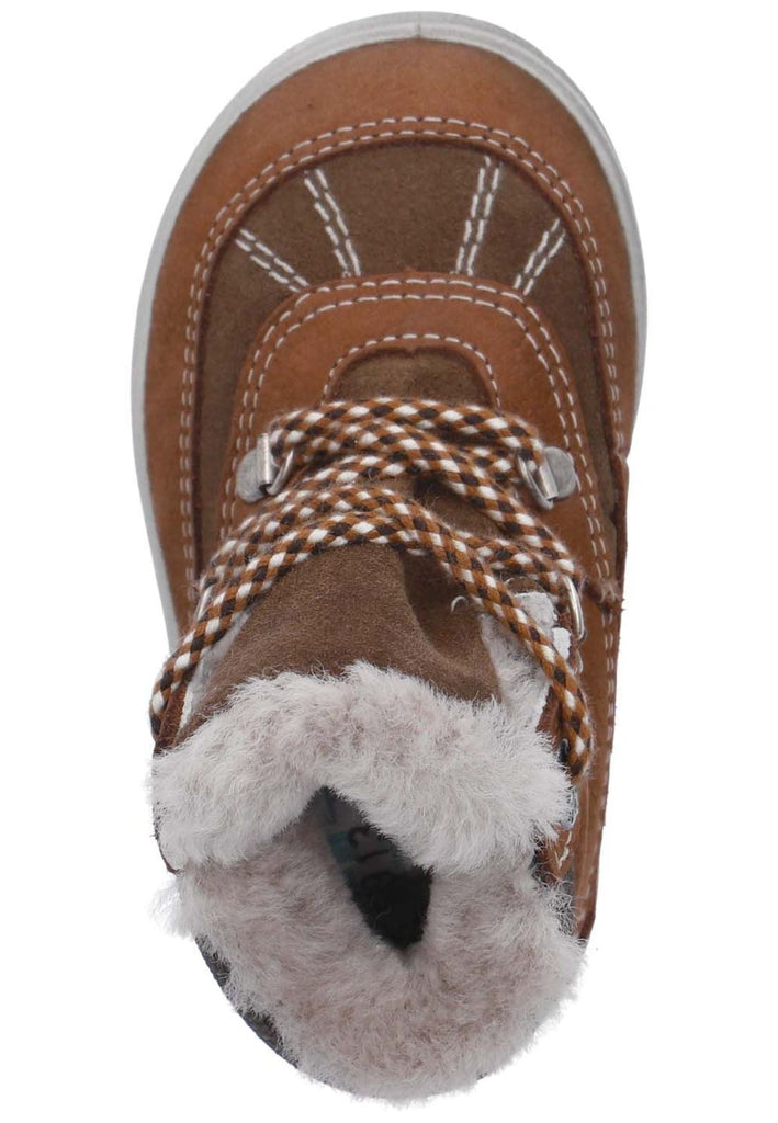 Pepino Stiefelette Veloursleder/Textil Curry Warmfutter