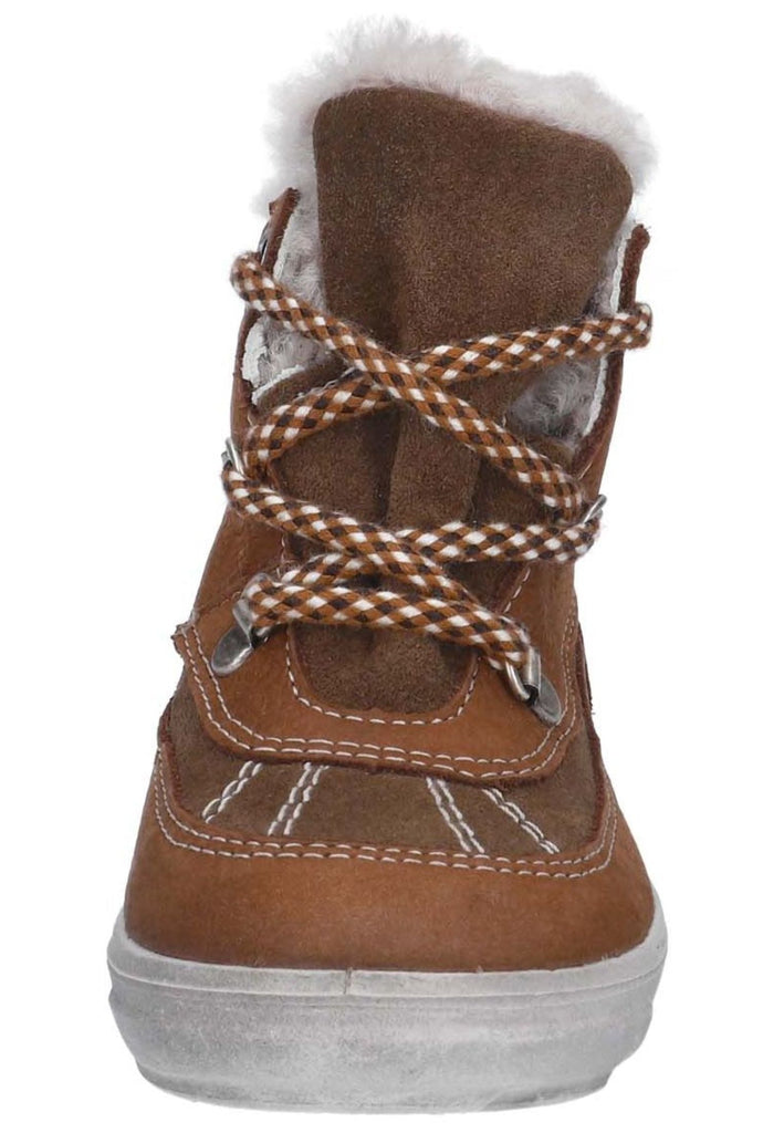 Pepino Stiefelette Veloursleder/Textil Curry Warmfutter