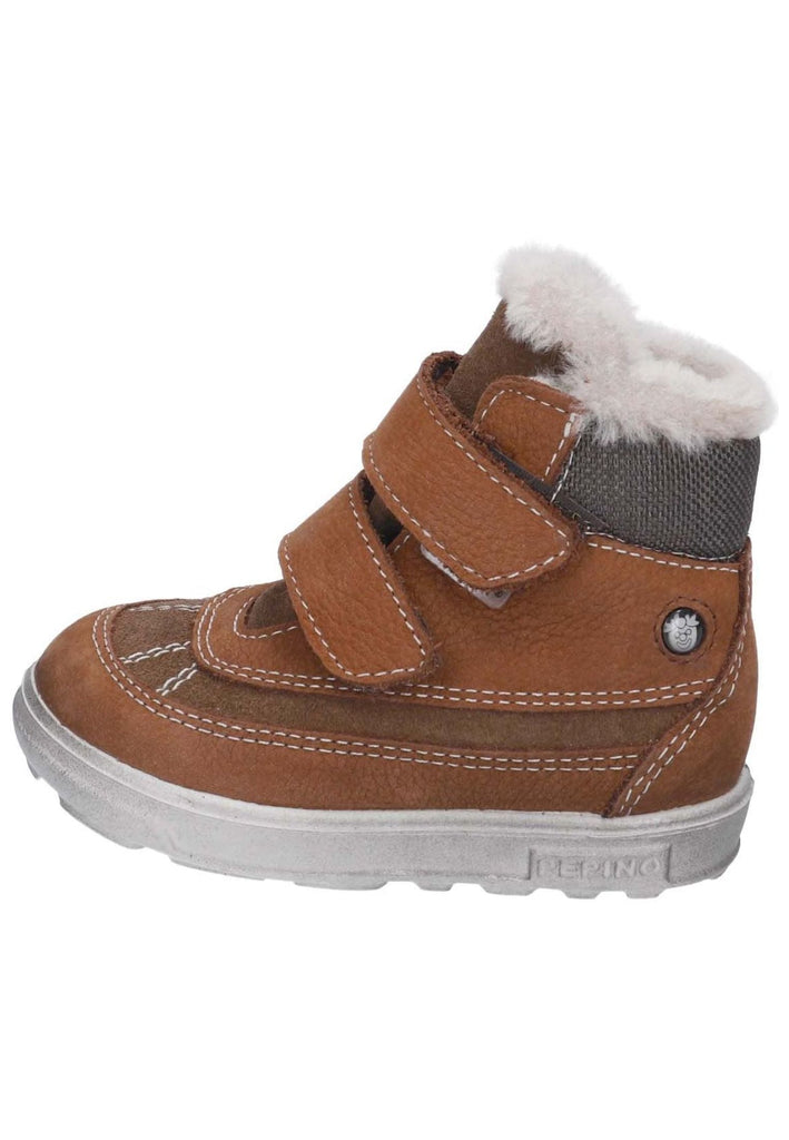 Pepino Stiefelette Veloursleder/Textil Curry Warmfutter