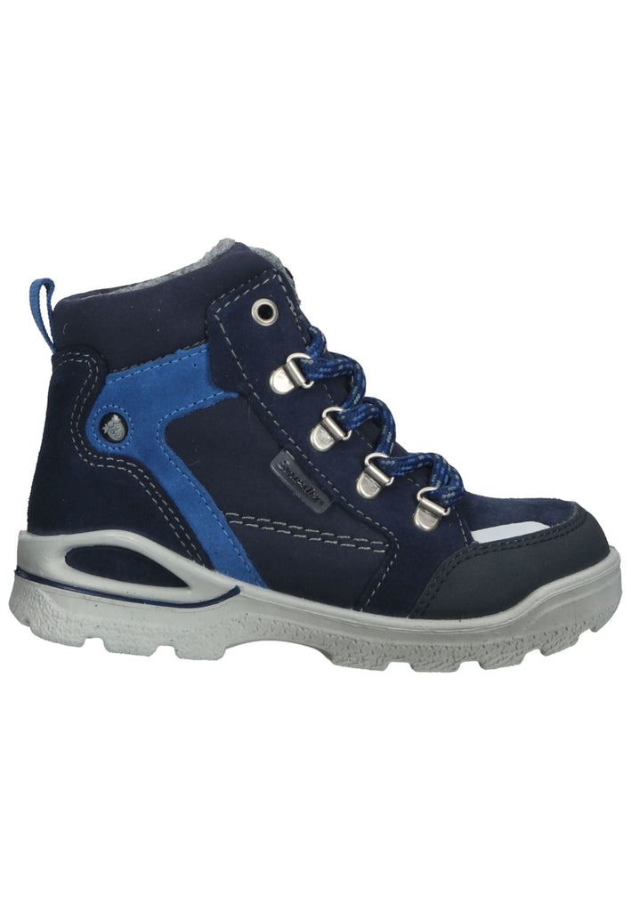 Pepino Stiefelette Veloursleder/Textil Dunkelblau Warmfutter