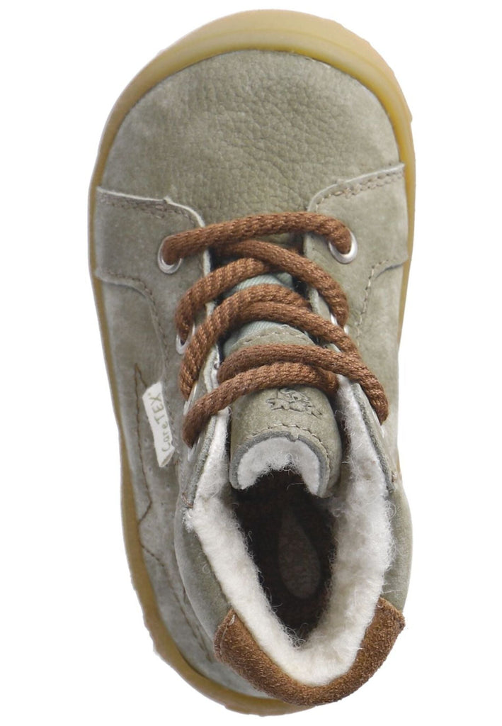 Pepino Stiefelette Veloursleder/Textil Grün/Braun Warmfutter