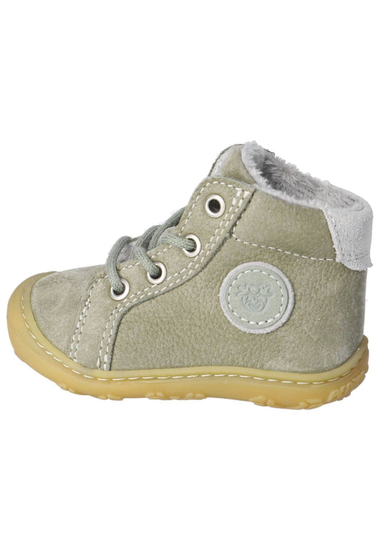 Pepino Stiefelette Veloursleder/Textil Grün/Grau Warmfutter