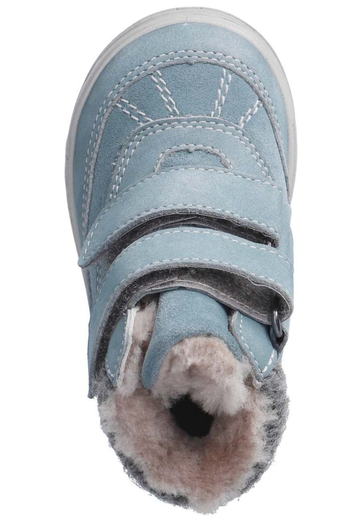 Pepino Stiefelette Veloursleder/Textil Hellblau Warmfutter