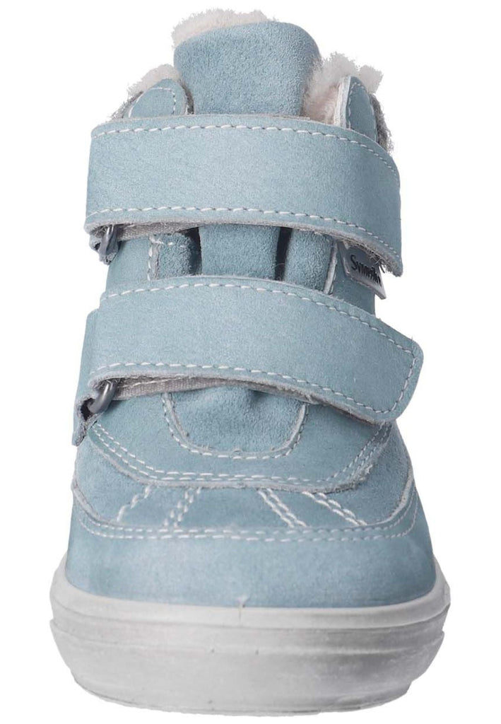 Pepino Stiefelette Veloursleder/Textil Hellblau Warmfutter