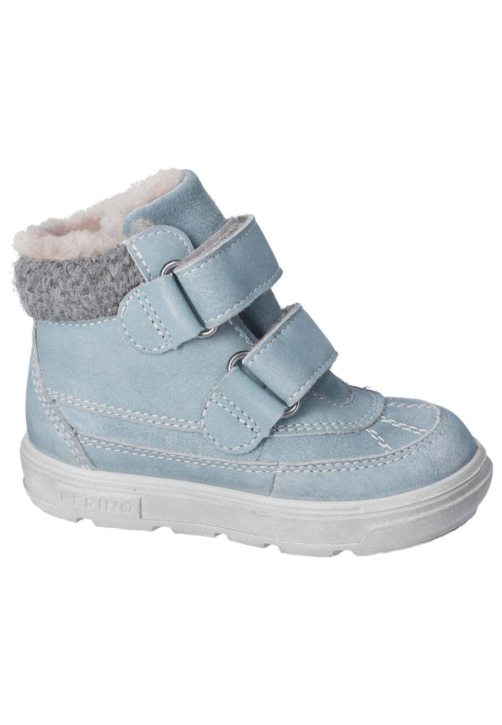 Pepino Stiefelette Veloursleder/Textil Hellblau Warmfutter