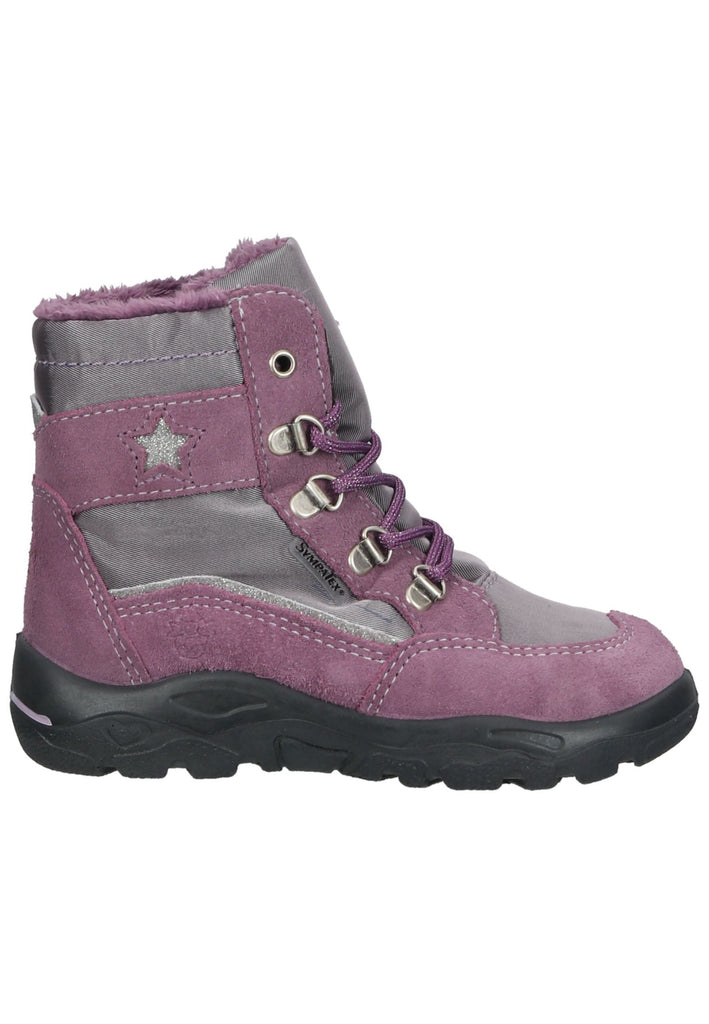 Pepino Stiefelette Veloursleder/Textil Purple Warmfutter